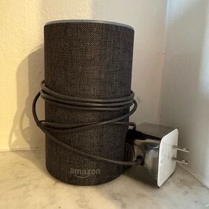 Amazon Smart Speaker in Dark Gray Fabric with Power Adapter